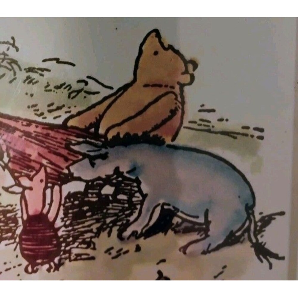 Vintage 1993 Winnie the Pooh 8x10 Matted Art Print Tiggers Don't Climb Trees